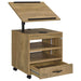 Lerma 1-drawer Adjustable Tray Top Nightstand with Speaker Mango