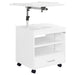 Lerma 1-drawer Adjustable Tray Top Nightstand with Speaker White High Gloss