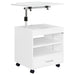Lerma 1-drawer Adjustable Tray Top Nightstand with Speaker White High Gloss