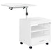 Lerma 1-drawer Adjustable Tray Top Nightstand with Speaker White High Gloss