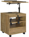 Lerma 1-drawer Adjustable Tray Top Nightstand with Speaker Mango