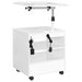 Lerma 1-drawer Adjustable Tray Top Nightstand with Speaker White High Gloss
