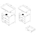 Lerma 1-drawer Adjustable Tray Top Nightstand with Speaker White High Gloss
