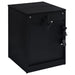 Fabre 1-drawer Extendable Top Nightstand Bedside Table Black Ash