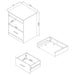 Fabre 1-drawer Extendable Top Nightstand Bedside Table Black Ash