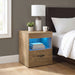 Fabre 1-drawer Extendable Top Nightstand Bedside Table Mango