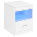 Fabre 1-drawer Extendable Top Nightstand Bedside Table White High Gloss