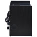 Furda 2-drawer LED Nightstand Bedside Table with Speaker Black Ash
