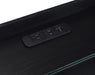 Furda 2-drawer LED Nightstand Bedside Table with Speaker Black Ash