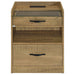 Furda 2-drawer LED Nightstand Bedside Table with Speaker Mango