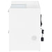 Furda 2-drawer LED Nightstand Bedside Table with Speaker White High Gloss