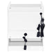 Furda 2-drawer LED Nightstand Bedside Table with Speaker White High Gloss