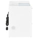 Furda 2-drawer LED Nightstand Bedside Table with Speaker White High Gloss