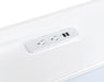 Furda 2-drawer LED Nightstand Bedside Table with Speaker White High Gloss