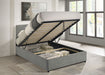 Reeves Upholstered Full Lift-Top Storage Platform Bed Grey