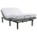 Weston Full Dual-Motor Massage Adjustable Bed Base in Black and Grey