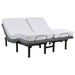 Weston Split Eastern King Massage Adjustable Bed Base in Black and Grey