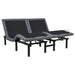 Weston Split Eastern King Massage Adjustable Bed Base in Black and Grey