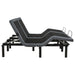 Weston Split Eastern King Massage Adjustable Bed Base in Black and Grey