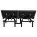 Weston Split Eastern King Massage Adjustable Bed Base in Black and Grey