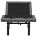 Weston Twin Dual-Motor Massage Adjustable Bed Base in Black and Grey