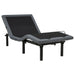 Weston Twin XL Dual-Motor Massage Adjustable Bed Base in Black and Grey