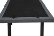 Weston Twin Dual-Motor Massage Adjustable Bed Base in Black and Grey