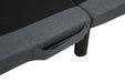 Weston Twin Dual-Motor Massage Adjustable Bed Base in Black and Grey