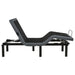 Weston Twin XL Dual-Motor Massage Adjustable Bed Base in Black and Grey