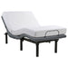 Weston Twin XL Dual-Motor Massage Adjustable Bed Base in Black and Grey