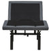 Weston Twin XL Dual-Motor Massage Adjustable Bed Base in Black and Grey