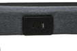 Weston Twin XL Dual-Motor Massage Adjustable Bed Base in Black and Grey
