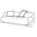Eskola 2-Piece Chenille Sofa and Accent Chair Set Ivory
