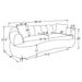 Casarin Fabric 2-Piece Channel-Back Sofa Set Brown