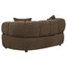 Casarin Fabric 2-Piece Channel-Back Sofa Set Brown