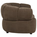 Casarin Fabric Channel-Back Accent Chair Brown