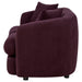 Delroy 2-Seat Stationary Loveseat Aubergine Polyester Upholstery