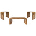 Booker 3-piece Mango Wood Coffee and End Table Set Natural