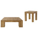 Butte 2-piece Mango Wood Coffee and End Table Set Natural