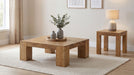 Butte 2-piece Mango Wood Coffee and End Table Set Natural