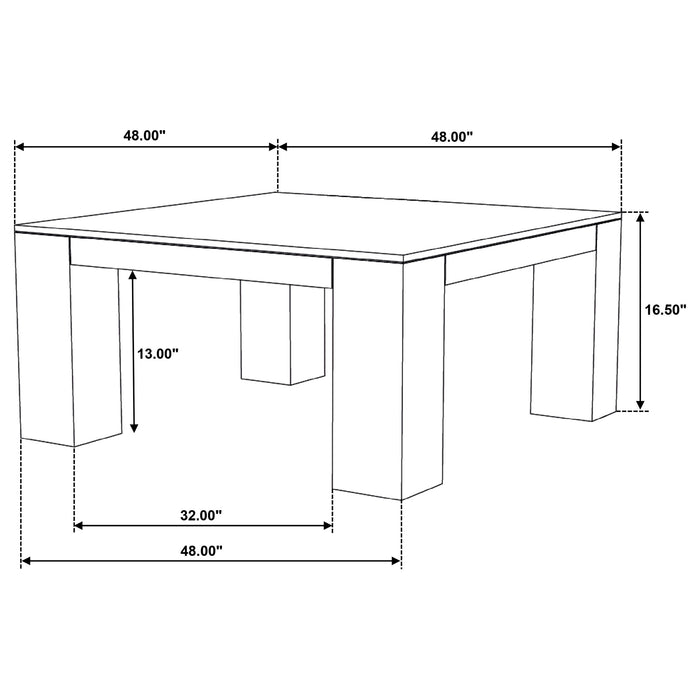 Butte 2-piece Mango Wood Coffee and End Table Set Natural