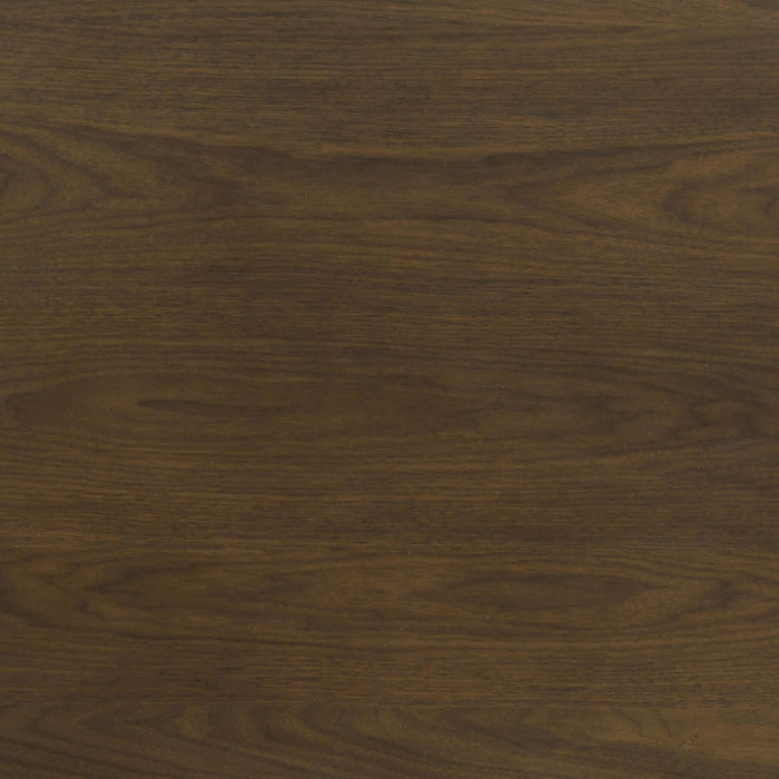 Strouse Contemporary Round Coffee Table in Dark Walnut