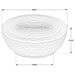 Macedo Round Ribbed Rattan Drum Coffee Table Black