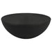 Macedo 3-Piece Transitional Round Rattan Coffee and End Table Set Black