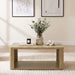 Alsina Rectangular Coffee Table with Open Shelf Greige