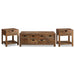 Esther 3-Piece Solid Sheesham Coffee and End Table Set Natural