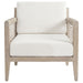 Cantu Seagrass Accent Chair White and Weathered Natural