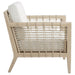 Cantu Seagrass Accent Chair White and Weathered Natural