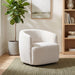 Hudson Fabric Swivel Accent Chair Sand