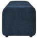 Summer Upholstered Channel Accent Bench Navy